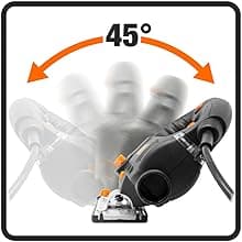 WEN 33606 6.6-Amp Variable Speed Orbital Jig Saw with Laser and LED Light,Black, Silver