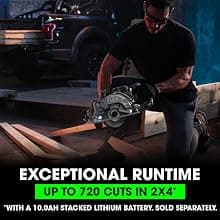 FLEX 24V Brushless Cordless 7-1/4-Inch Rear Handle Circular Saw Tool Only, Battery and Charger Not Included - FX2141R-Z