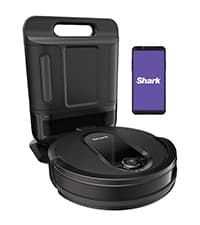 Shark AV1010AE IQ Robot Vacuum with XL Self-Empty Base, Bagless, 45-Day Capacity, Advanced Navigation, Alexa & Wi-Fi, Multi-Surface Brushroll, for Pets, Dander & Dust, Carpet & Hard Floor, Black