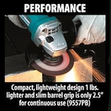 Makita 9557PBX1 4-1/2" Paddle Switch Cut-Off/Angle Grinder