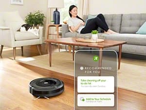 iRobot Roomba E5 (5150) Robot Vacuum - Wi-Fi Connected, Works with Alexa, Ideal for Pet Hair, Carpets, Hard, Self-Charging Robotic Vacuum, Black