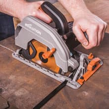 Evolution Power Tools R185CCS 7-1/4" TCT Multi-Material Cutting Circular Saw, 7-1/4", Orange