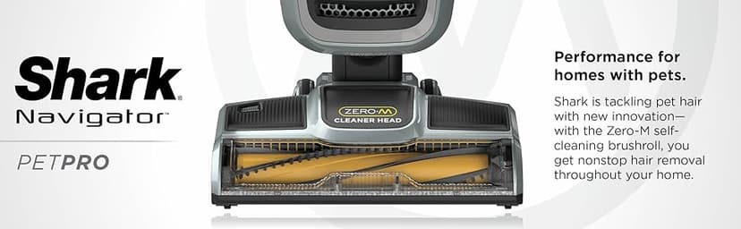 Shark ZU62 Navigator Zero-M Self-Cleaning Brushroll Pet Pro Upright Vacuum, Pewter Grey Metallic