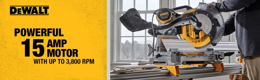 DEWALT Miter Saw, 12-Inch, Double Bevel, Compound, XPS Cutline, 15-Amp (DWS716XPS)