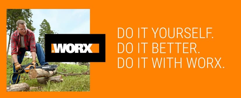 Worx WG304.2 Saw 18-Inch 15.0 Amp Electric Chainsaw with Auto-Tension, Chain Brake