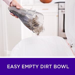 BLACK+DECKER dustbuster QuickClean Pet Cordless Handheld Vacuum with Motorized Upholstery Brush, White (HLVB315JP07)