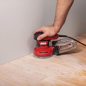 SKIL 5” Random Orbital Sander with Cyclonic Dust Box & 3pc Sanding Sheet - SR211601, Multicolor