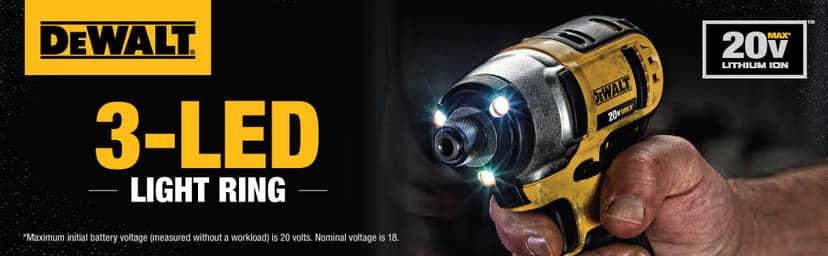 DEWALT DCF885C1 20V Max 1/4" Impact Driver Kit, with DWA2T40IR IMPACT READY FlexTorq Screw Driving Set, 40-Piece