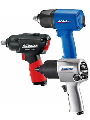 ACDelco ANI405A Heavy Duty Twin Hammer ½” 500 ft-lbs. 5-Speed Pneumatic Impact Wrench Tool Kit