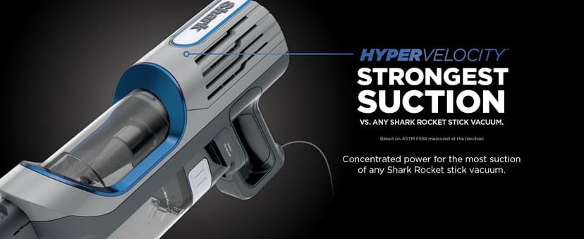 Shark | Corded Stick Vacuum Cleaner | Vertex Ultralight | Removable Handheld Vacuum | Pet Hair Vacuum for Carpet and Hard Floor | Powerful Suction | No Hair Wrap | 3 Attachments Included | HZ2002