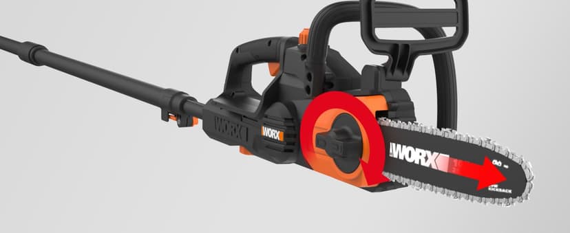Worx WG323 20V Power Share 10" Cordless Pole/Chain Saw with Auto-Tension (Battery & Charger Included)