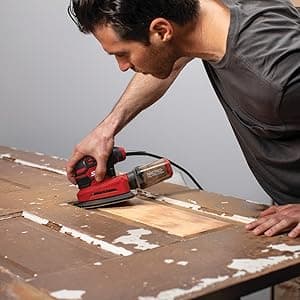 SKIL Corded Detail Sander, Includes 3pcs Sanding Paper and Dust Box - SR250801