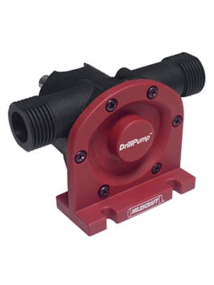 Milescraft 1314 DrillPump750 - Self Priming Water Pump Attachment for Drills - Water Transfer Pump - Uses Common Garden Hose - 750 Gallons per Hour