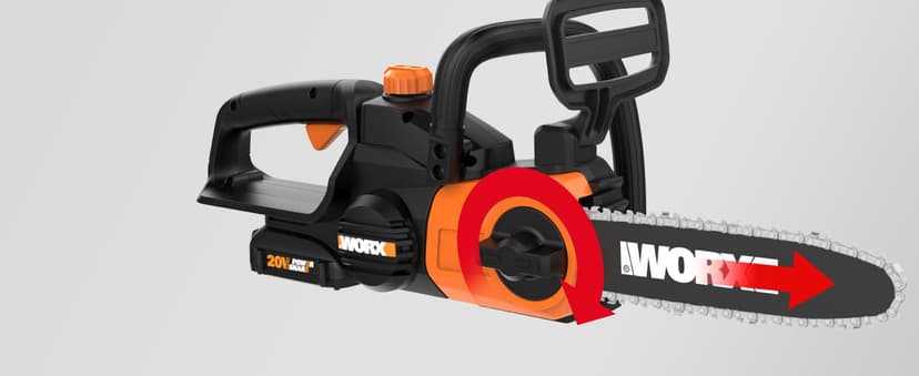 Worx WG322 20V Power Share 10" Cordless Chainsaw with Auto-Tension