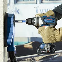BOSCH GSB18V-975CB25 18V Brushless Connected-Ready 1/2 In. Hammer Drill/Driver Kit with (2) CORE18V® 4 Ah Advanced Power Batteries