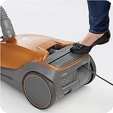 Kenmore 81214 200 Series Pet Friendly Lightweight Bagged Canister Vacuum with HEPA, 2 Motor System, and 3 Cleaning Tools-Orange