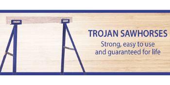 Guardian Fall Protection TS-27 27" Tall Sawhorse (includes legs for one sawhorse), Blue Powder Coat Finish