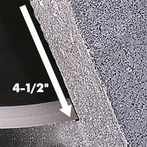 Evolution Power Tools R300DCT 12 inch Concrete Saw (Aka Circular Saw, Angle Grinder, Chop / Cut Off Saw, Demo Saw, Disc / Power Cutter) Electric Motor, No Gas - 4-1/2" Cut - Incl Diamond Masonry Blade