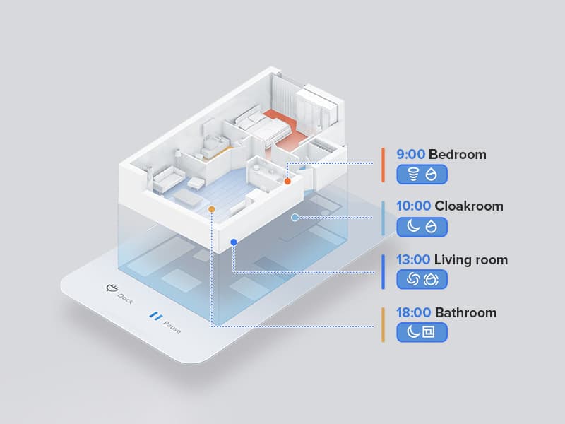 roborock Q7 Max Robot Vacuum and Mop, 30-Level Adjustable Water Flow, 4200Pa Suction, PreciSense LiDAR Navigation, No-Go Zone, No-Mop Zone, 3D Mapping, App & Voice Control, Ideal for Pet Hair