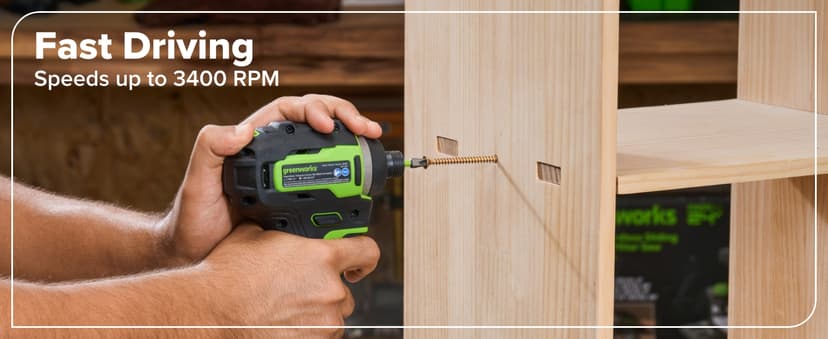 Greenworks 24V Cordless Brushless 4PCs Combo, 400 in-lbs Drill/Driver+1950 in-lbs Impact Driver +6.5" Circular Saw +200LM Flashlight, 2.0Ah+4.0Ah Batteries (24,000mAh Power Bank) 65W USB-C Charger