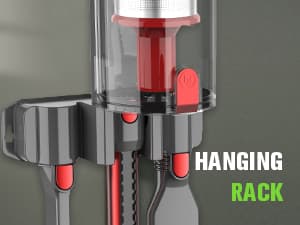 Cordless Vacuum Cleaner, 85,000PRM Upgraded Dual Suction Cordless Stick Vacuum up to 35mins Runtime, Lightweight Rechargeable Vacuum for Home (Grey Red)