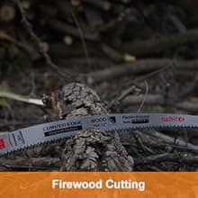 Sawzall Blades for Cutting Trees, 5 Pack 15 Inch 6 Tpi Japanese Teeth Reciprocating Saw Blades, Cr-V Wood Cutting and Tree Trimming Blades with Curved Edge and Fleam-Ground Teeth