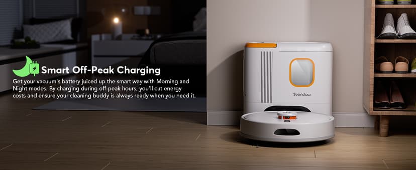 D20S Max+ Robot Vacuum and Mop, Specifically Handling Pet Hair Design, 6000Pa Max Suction, with Self-Empty Dock, 10 Weeks Hands-Free Cleaning, PreciSense LiDAR Navigation, App & Voice Control