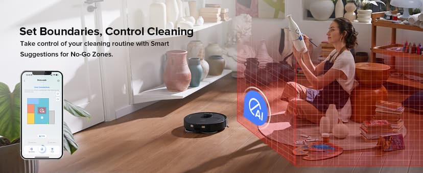 roborock Qrevo Master Robot Vacuum and Mop Combo, 10,000Pa Suction, FlexiArm Design Side Brush & Mop, Auto Mop Washing & Drying, Self-Emptying&Refilling, Dock Self-Cleaning, Obstacle Avoidance, Black