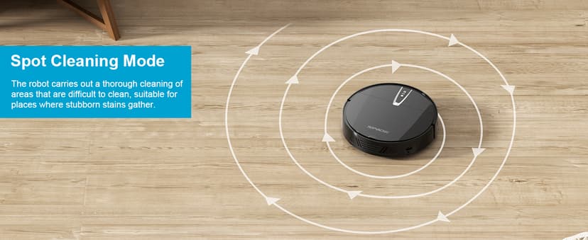 Robot Vacuum Cleaner with 3000Pa Cyclone Suction, APP/Voice/Remote Control, Automatic Self-Charging Robotic Vacuum, Scheduled Cleaning, Ideal for Pet Hair, Hard Floor, Low Carpet