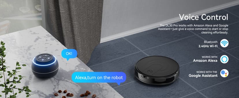Robot Vacuum and Mop Combo, LiDAR Navigation with Ultra Slim Design, Smart Mapping Robotic Vacuum Cleaner, 9000Pa Suction, Customizable Cleaning for Pet Hair, Carpets, and Hard Floors