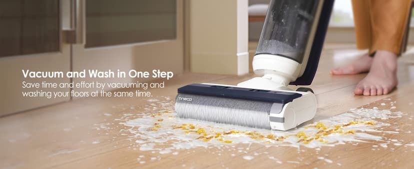 Tineco iFLOOR 5 Breeze Complete Wet Dry Vacuum Cordless Floor Washer, One-Step Cleaning for Hard Floors, Edge Clean, Auto Self-Cleaning, Lightweight & Cordless Design
