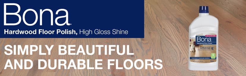 Bona Hardwood Floor Polish - 32 fl oz - High Gloss Shine - Polish for Wood Floors - Protects and Renews Dull Flooring - Covers 500 sq ft