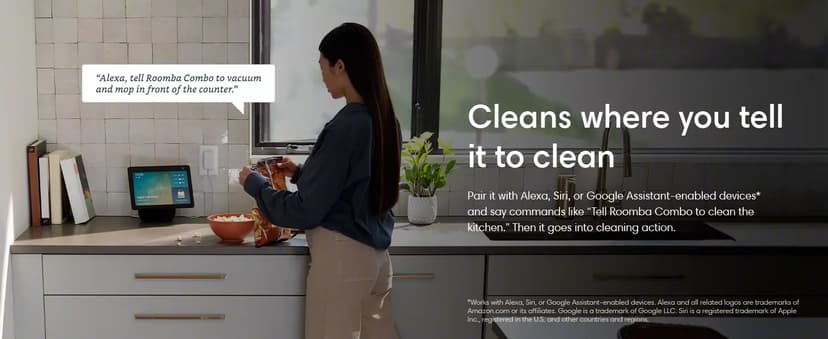 iRobot Roomba Combo j5 Robot Vacuum & Mop – Identifies and Avoids Obstacles Like Pet Waste & Cords, Clean by Room with Smart Mapping, Works with Alexa, Ideal for Pet Hair, Roomba Combo J5