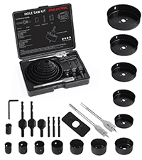 30 PCS Titanium Impact Drill Bit Set, Hex Shank Drill Bit Set for Wood, Steel, Metal, and Plastic with Quick Change Design, HSS Titanium Twist Drill Bit with Storage Case, 5/64" to 1/2"
