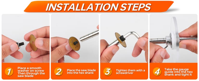 Inside Pipe Cutter for PVC Pipe, Cutter Tool Set with Scale Adjustable Depth Gauge, 5PCS Saw Blades and Hex Shank, Internal Plastic ABS Pipe Cutter Set