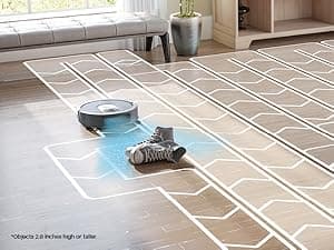 Shark AV2001 AI Robot Vacuum with Self-Cleaning Brushroll, Object Detection, Advanced Navigation, Home Mapping, Perfect for Pet Hair, Compatible with Alexa, Gray