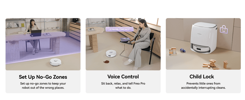 NARWAL Freo Pro Robot Vacuum and Mop Combo, Tangle Free Robot Mop, 8500Pa Powerful Suction, Self-Emptying, Auto Mop Washing, Auto Drying, Obstacle Avoidance, Ideal for Pet Hair and Hard Floor