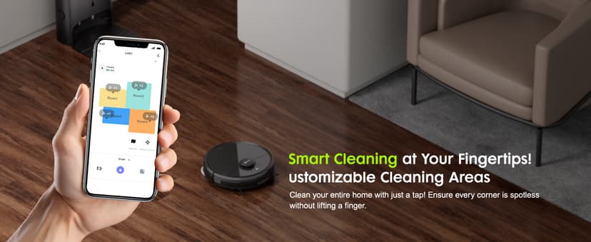 Robot Vacuum and Mop, V5 Self-Emptying 8500Pa Suction, Pet Hair Tangle Cutter™, 75-Day Capacity, Cat Laser, All-in-One Station, Robotic Vacuum Cleaner for Pet Hair, Hard Floors, Tile, Carpet