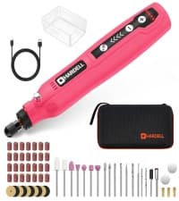 HARDELL Mini Cordless Rotary Tool, 5-Speed and USB Charging Rotary Tool Kit with 69 Accessories, Multi-Purpose 3.7V Power Rotary Tool for Sanding, Polishing, Drilling, Etching, Engraving, DIY Crafts