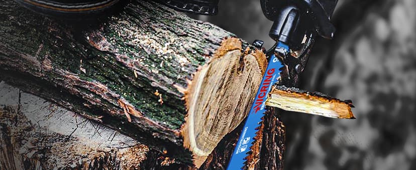 Wood Pruning Reciprocating Saw Blades 9 Inch Sawzall Blades for Trees High Carbon Steel Pruning Blade for Reciprocating Saw (5 Pack/5TPI)