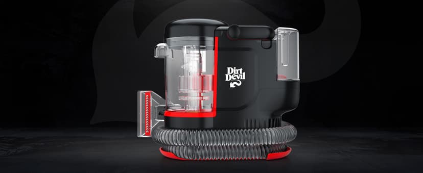 Dirt Devil Portable Spot Cleaner Machine for Carpet and Upholstery, Powerful Suction Spot Cleaning Machine with Versatile Tools, Pair with Dirt Devil Portable Spot Cleaner Solution