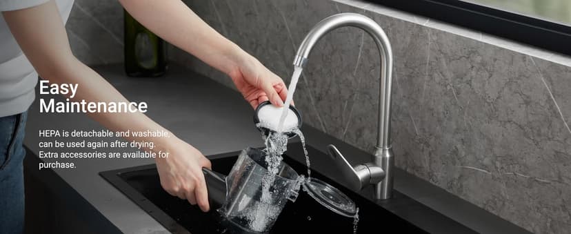 Eureka Lightweight Cordless Stick Vacuum Cleaner Convenient for Hard Floors, Rechargeable Handheld Vacuum Cleaner Portable with Powerful Motor Efficient Suction, RapidClean Ultra NEC370GR, Moss Green