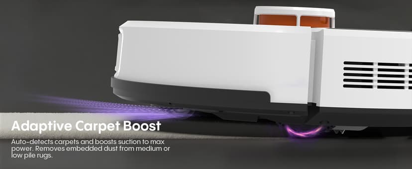 Bagotte Robot Vacuum and Mop, 5000Pa Self Emptying Robotic Vacuum with Mapping,60-Day Hands-Free Cleaning, LiDAR Navigation, No-Go Zones,Wi-Fi/App/Alexa Control, for Pet, Hard Floors, Carpets