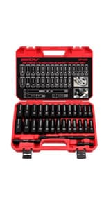 12-Piece Magnetic Nut Driver Set - Premium Impact Power Hex Nut Driver Drill Bit Master Kit, SAE & Metric, 1/4-Inch Quick-Change