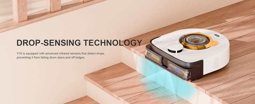 Robot Vacuum for Pet Hair, Automatic Robot Vacuum Cleaner Self Cleaning Brushroll, Robotic Vacuum Ideal for Carpet, 22,000 Pa Square