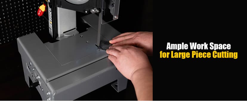 10A Variable Speed Metal Band Saw with Large Workbench, 5" Cutting Capacity, Adjustable Speed 137-472 FPM, BandSaw Perfect for Metalworking, Knife Cutting