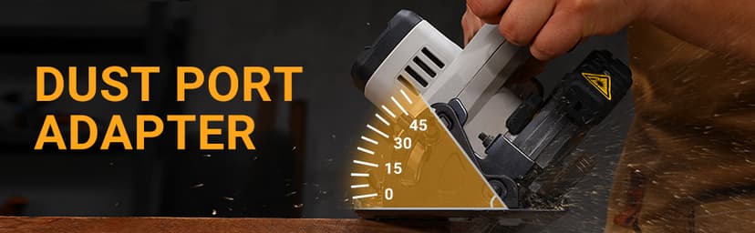 DEKOPRO 20V Cordless Circular Saw, 6-1/2-Inch Blade, 4500 RPM Circular Saw Cordless with 2 Battery and Charger( 4.0Ah )