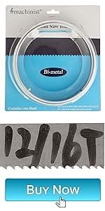 Imachinist S6412121014 Bi-Metal Band Saw Blades 64-1/2" X 1/2" X 10/14TPI Variable Teeth M42 for Metal