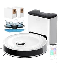 Lefant LiDAR Robot Vacuum and Mop,45-Day Self-Emptying,6000Pa Powerful Suction,Customized Cleaning,Home Mapping,140 Min Runtime,Roller Brush for Carpet,2.4G/5G WiFi/Alexa/APP/iWatch,M2 Plus
