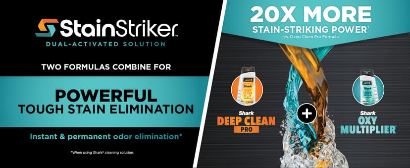 Shark Carpet Cleaner Machine, Portable Upholstery StainStriker, Spot, Odor & Stain Remover, 2 Carpet Cleaner Solutions, 3 Tools, Perfect for Pet Hair, Area Rugs, Couches, Burgundy, PX203BRN